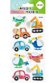 Happy Color Naklejki 3D FANCY - Vehicles Fun, 90x210 mm