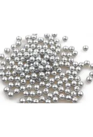 Korale srebrne metalik 8mm