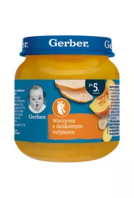 Gerber Warzywa z delikatnym indykiem po 5. miesicu 125 g