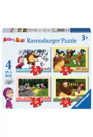 Puzzle 4w1 12+16+20+24 el. Masza i Nied�wied� 070282 Ravensburger