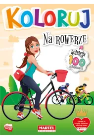 Na rowerze. Koloruj
