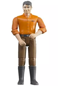 Figurka m�czyzny bia�ego w br�zowych d�insach BR-600007