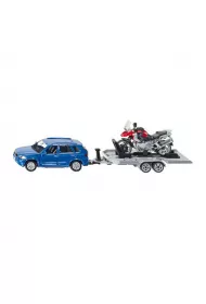 SIKU SUPER SAMOCHOD+PRZYCZEPA Z MOTOREM-SIKU