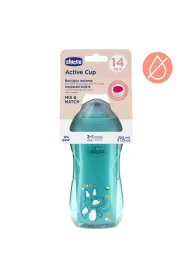 Chicco Kubek niekapek termiczny turkusowy 14m+ 266 ml