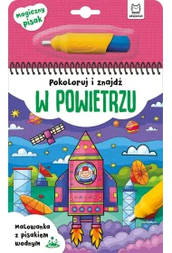 Pokoloruj i znajd� w powietrzu. Malowanka z pisakiem wodnym