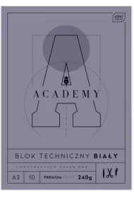 Interdruk Blok techniczny A3 Academy 10 kartek 10 szt.