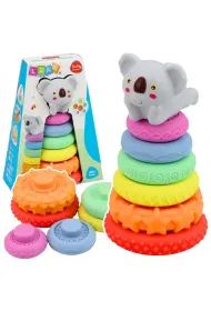 Piramidka sensoryczna z koal� 7el. LeanToys