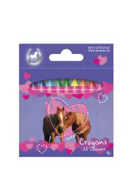 Starpak Kredki woskowe Horses 12 szt.