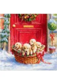 Paw Serwetka Lunch Decor Christmas puppies 33x33 20szt./op.