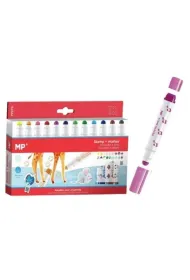 Mp Main Paper Flamastry z piecz�tkami 12 szt.
