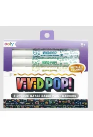 Ooly Markery Akrylowe Vivid Pop!! Metaliczne 8 szt.