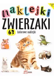 Naklejki zwierzaki. 63 kolorowe naklejki