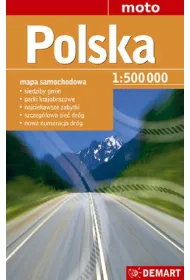 Polska. Mapa samochodowa. 1:500 000