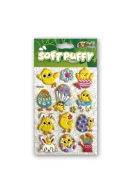 Naklejki Penmate Kolori Puffy SWPE-3204 Wielkanocne kurki
