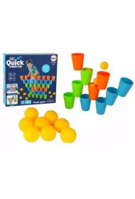 Uk�adanka kubeczki gra 3w1 44 el LeanToys