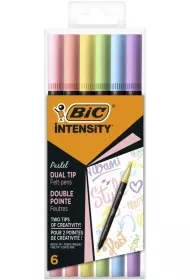 Bic Pisak dwustronny Intensity Dual Pastel 6 szt.