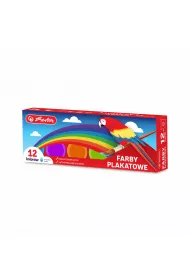 Herlitz Farby plakatowe 12 x 20 ml