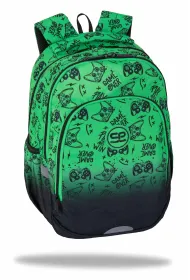 Patio Plecak szkolny Coolpack Prime Pro Game Over Gradient Green