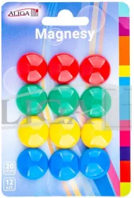 Aliga Magnesy 2cm 12szt/blist MG-6059
