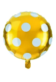 Balon foliowy kropki z�oty