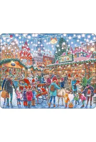 Puzzle 140 el. Jarmark Bo�onarodzeniowy Larsen - rozmiar Maxi (36.5x28.5 cm) Tactic