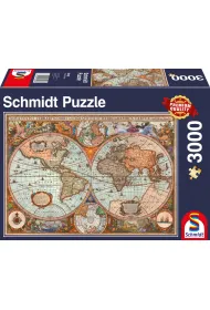Puzzle 3000 el. Staro�ytna mapa �wiata Schmidt