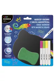 Derform Kidea Zestaw markery kredowe z tablic magnetyczn 4 szt.