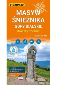 Mapa turystyczna - Masyw �nie�nika laminowana