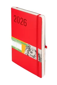Antra Kalendarz 2026 Impresja B5 DNS czerwony