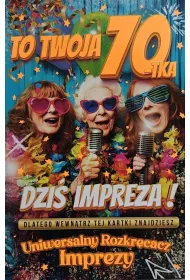 Yeku Karnet Urodziny 70 damskie