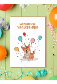 Nadwyraz.com Karnet Urodziny - Wszystkiego nalepsiego