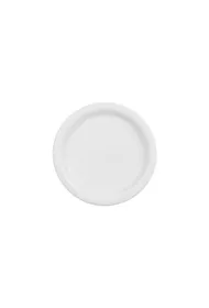 PartyDeco Talerzyki papierowe bia�e 18cm
