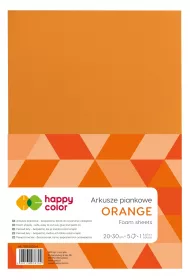 Happy Color Arkusze piankowe, pomara�czowe, A4, 5 arkuszy 5 szt.
