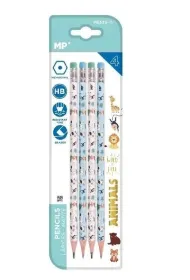 Mp Main Paper O��wek z gumk� HB Zwierz�ta 4 szt