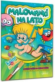 Malowanki z kolorowym wzorem na lato