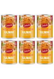 Delecta Kajmak masa krwkowa o smaku tradycyjnym zestaw 6 x 400 g