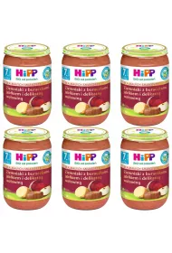 Hipp Ziemniaki z buraczkami jabkiem i delikatn woowin po 7. miesicu zestaw 6 x 220 g Bio