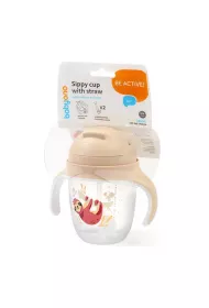 Babyono Kubek niekapek z obcion somk leniwiec 240 ml