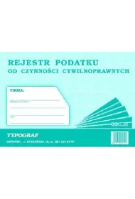 Druki samokopiuj�ce Typograf rejestr podatku od czynno�ci cywilnoprawnych A5 48022