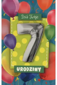 Pan Dragon Karnet Balloon 7 Urodziny