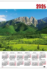 Kalendarz �cienny 2019 Polska - Plakat Polski