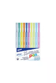 MFP D�ugopis �elowy brokat + pastel 10 szt.