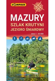 Mazury, Szlak Krutyni, Jezioro �niardwy. Mapa turystyczna w skali 1: 60 000