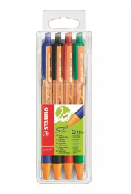 D�ugopis Stabilo pointball. etui 4 sztuki