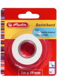 TA�MA KLEJ�CA HERLITZ 1MX19MM DWUSTRONNA BIA�A B/C