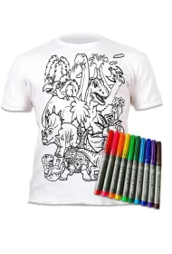 Panta Plast Koszulka do wielokrotnego kolor. Dinozaury 9-11