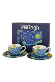 Duo Sp. z o.o. Zestaw filianek espresso Van Gogh Starry Night 2 x 90 ml 2 szt.