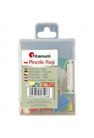 Titanum Pinezki flagi 40 szt.