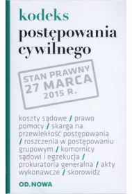Kodeks postpowania cywlinego 27. 03. 2015 folia