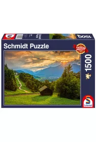 Puzzle 1000 el. Zach�d s�o�ca nad Wambergiem Schmidt